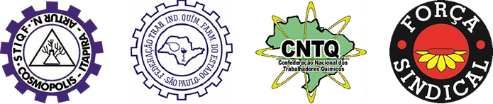 Logomarca Sindicato dos Trabalhadores nas Industrias Quimicas e Farmacêuticas    de Cosmópolis e Região